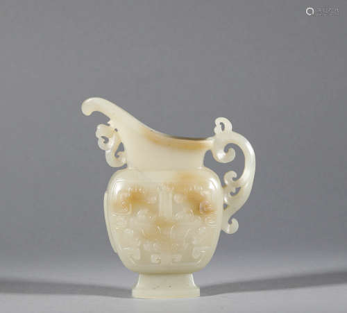 Hetian Jade Cup of Qing Dynasty