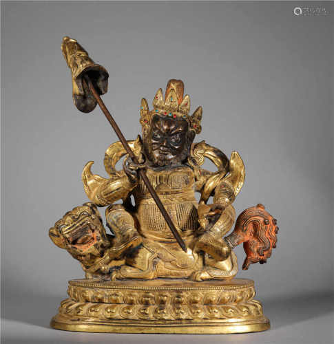 The Gilt Bronze God of Wealth in the Qing Dynasty