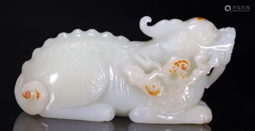 HETIAN JADE CARVED BEAST