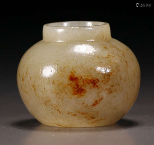 HETIAN JADE CARVED BOTTLE