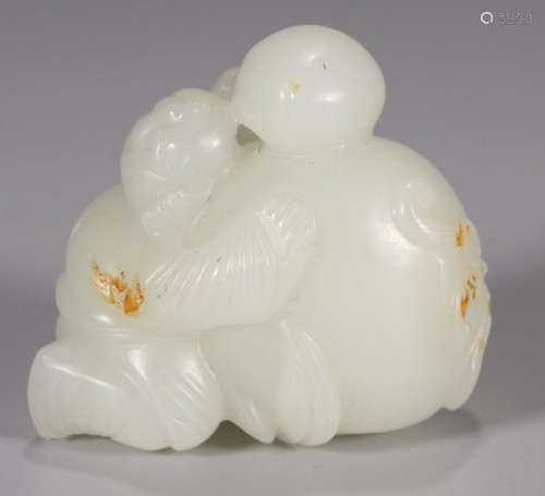 HETIAN JADE FIGURE STORY PENDANT