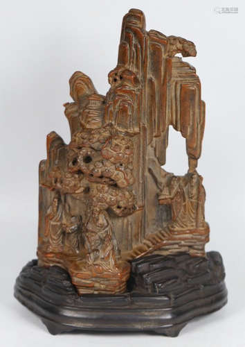 CHENXIANG WOOD FIGURE STORY PENDANT