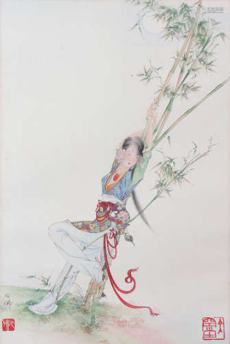 Painting 'Figure' Hu Yefo