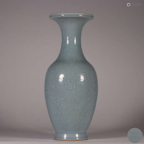 Glazed 'Flowers' Porcelain Bottle