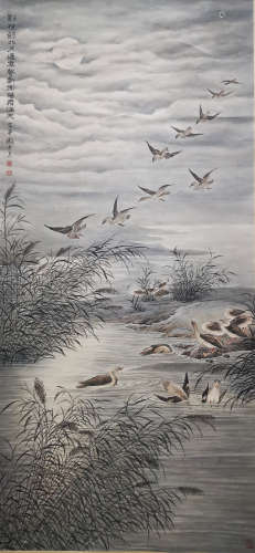 Painting 'Swan' Tao Lengyue