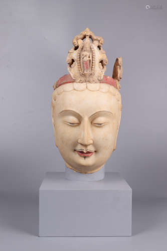 Stone Carving Buddha Head