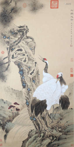 Painting 'Crane' Shen Quan
