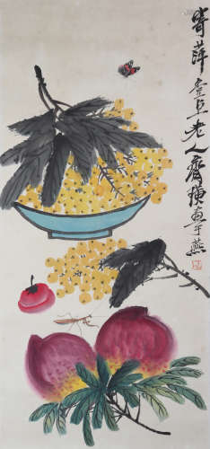 Painting 'Flower' Qi Baishi