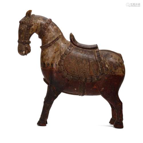 A WOODEN HORSE