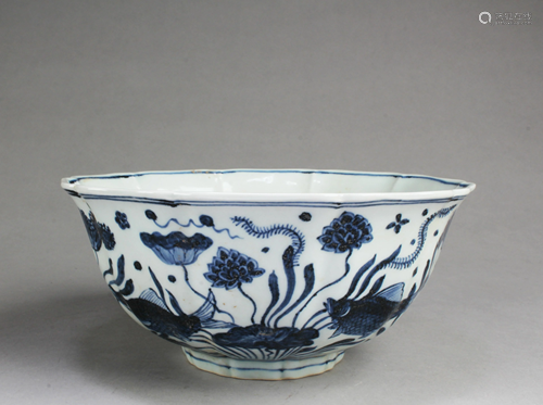 Chinese Blue & WhitePorcelain Bowl