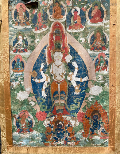 Antique 18th/19th C Tibetan Thangka