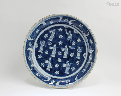 Chinese Blue & White Plate