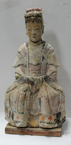 Antique Chinese Clay Sculpture, Ming Dynasty