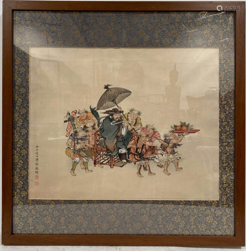 A Framed Chinese Painting