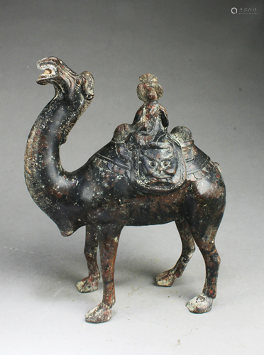 A Bronze Camel Statue