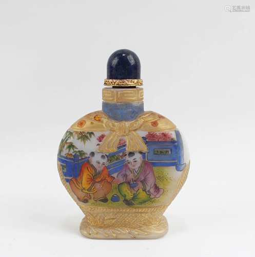 Chinese Peking Glass Snuff Bottle