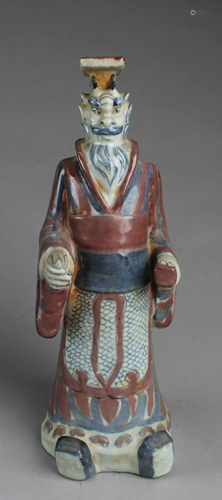 Chinese Porcelain Deity Statue