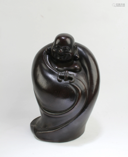 Chinese Zisha Monk Figurine