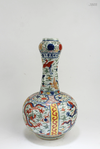 Chinese Polychrome Porcelain Vase