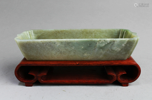 A Carved Jade Bowl