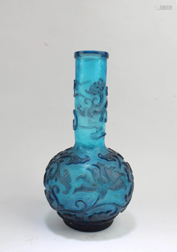 Chinese Peking Glass Vase