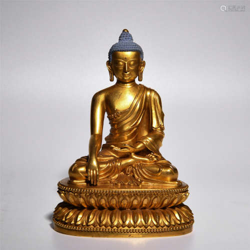 Gilt bronze Yongle Buddha