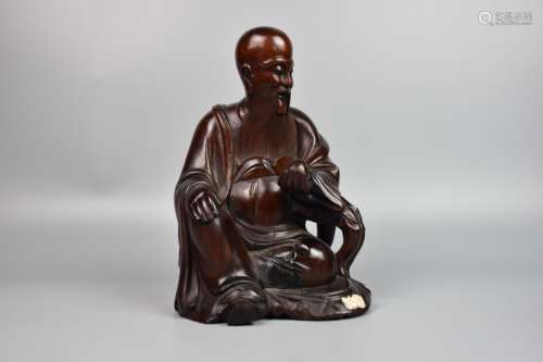 Mid-Qing Dynasty--Huanghuali Figure Carving