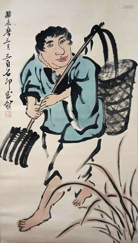 Figure Painting  by Qi Baishi