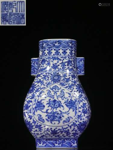 Overseas Backflow.Chinese Blue-and-white Vase