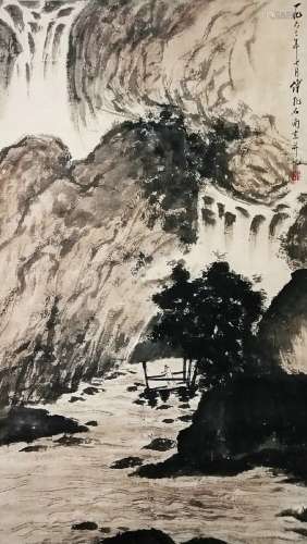 Landscape Painting  by Fu Baoshi