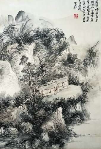 Landscape Painting  by Huang Binhong