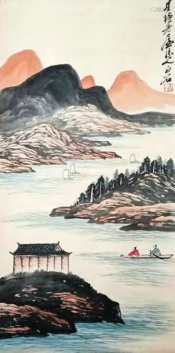 Landscape Painting  by Qi Baishi