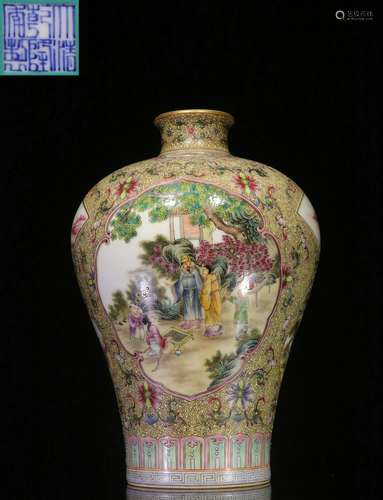 Overseas Backflow.Chinese Famille Rose Vase