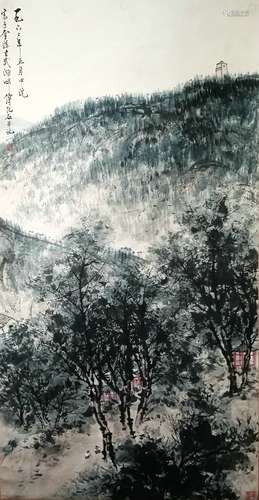 Landscape Painting  by Fu Baoshi