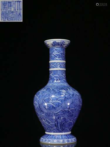 Overseas Backflow.Chinese Blue-and-white Vase