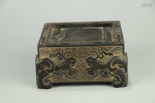 Old Collection.  Square Duan Inkstone