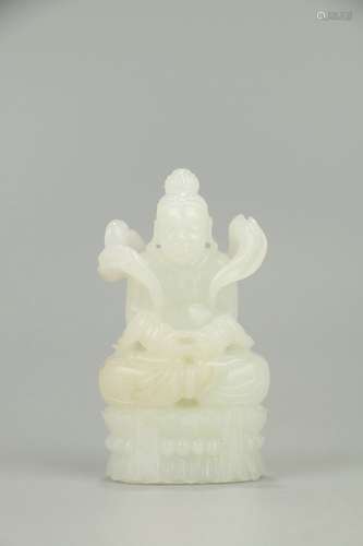 Hetian Jade Statue of Sakyamuni