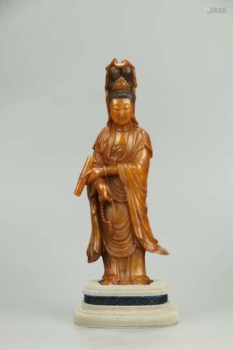 Old Collection.  Tianhuang Stone Statue of Avalokitesvara