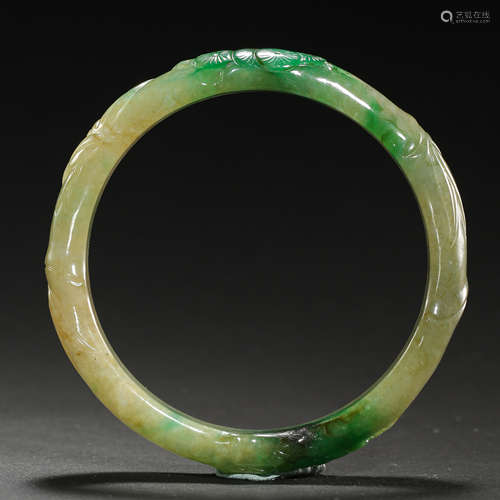 CHINESE QING DYNASTY JADE BRACELET