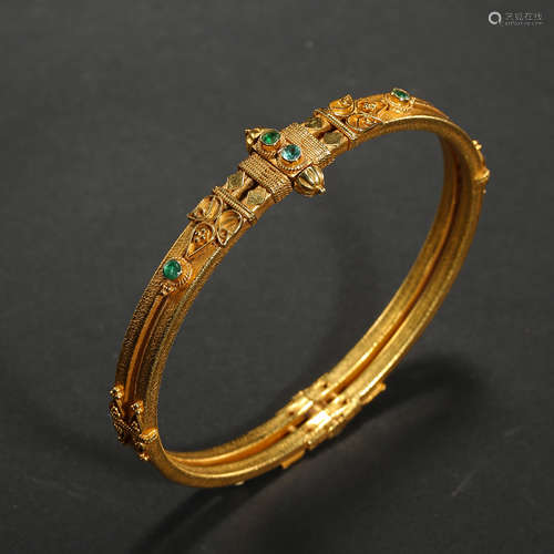 OLD WEST ASIAN PURE GOLD BRACELET