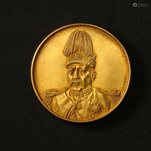 MODERN CHINESE FINE GOLD COIN