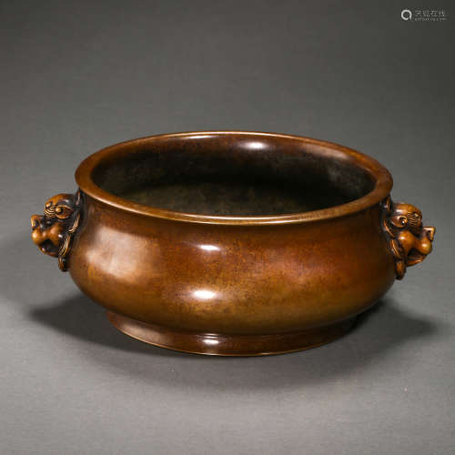 XUANDE COPPER INCENSE BURNER IN MING DYNASTY, CHINA