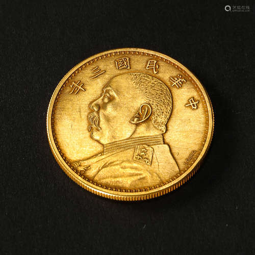 MODERN CHINESE PURE GOLD COIN