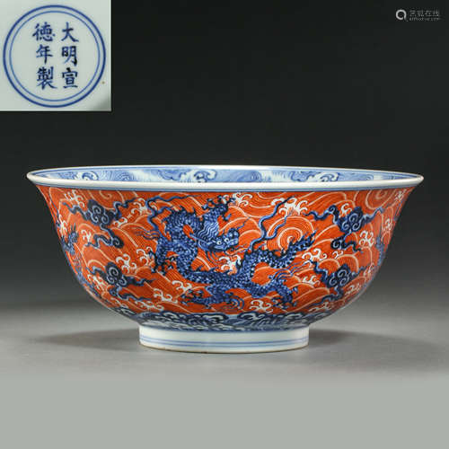 XUANDE MARK BOWL IN MING DYNASTY, CHINA