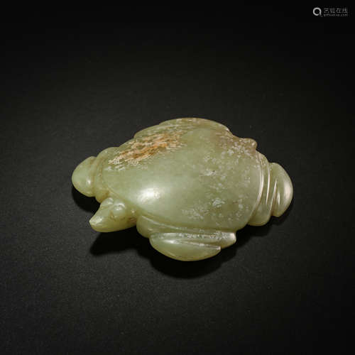 CHINESE RED MOUNTAIN CULTURE HEMO JADE TORTOISE