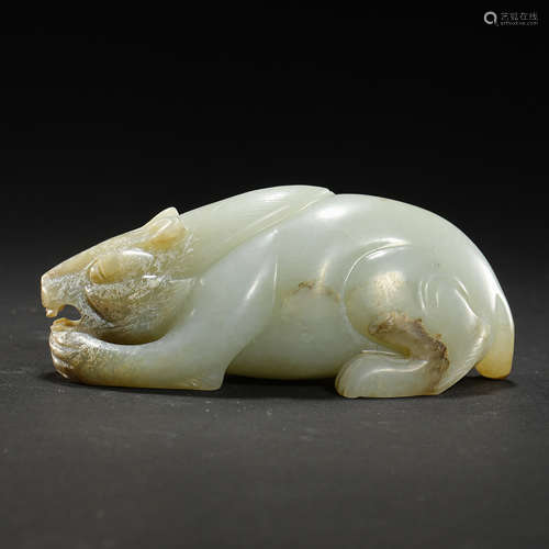 HETIAN JADE BEAST OF HAN DYNASTY IN CHINA