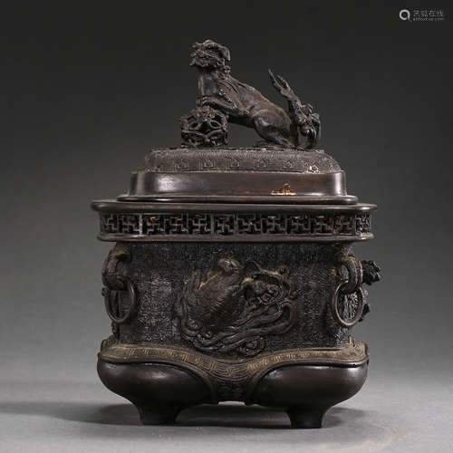 CHINESE MING DYNASTY COPPER INCENSE BURNER