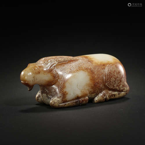 HETIAN JADE BEAST OF HAN DYNASTY IN CHINA