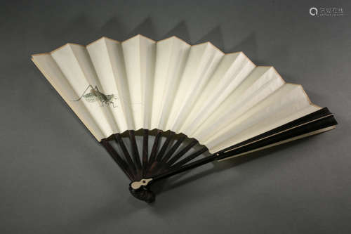 CHINESE FAMOUS PAINTING AND CALLIGRAPHY FAN