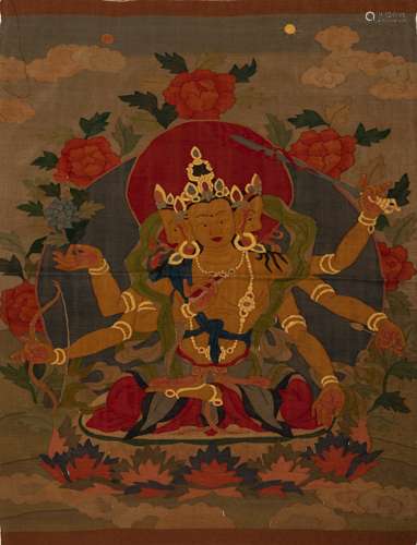 KESI EMBROIDERED THANGKA IN QING DYNASTY, CHINA